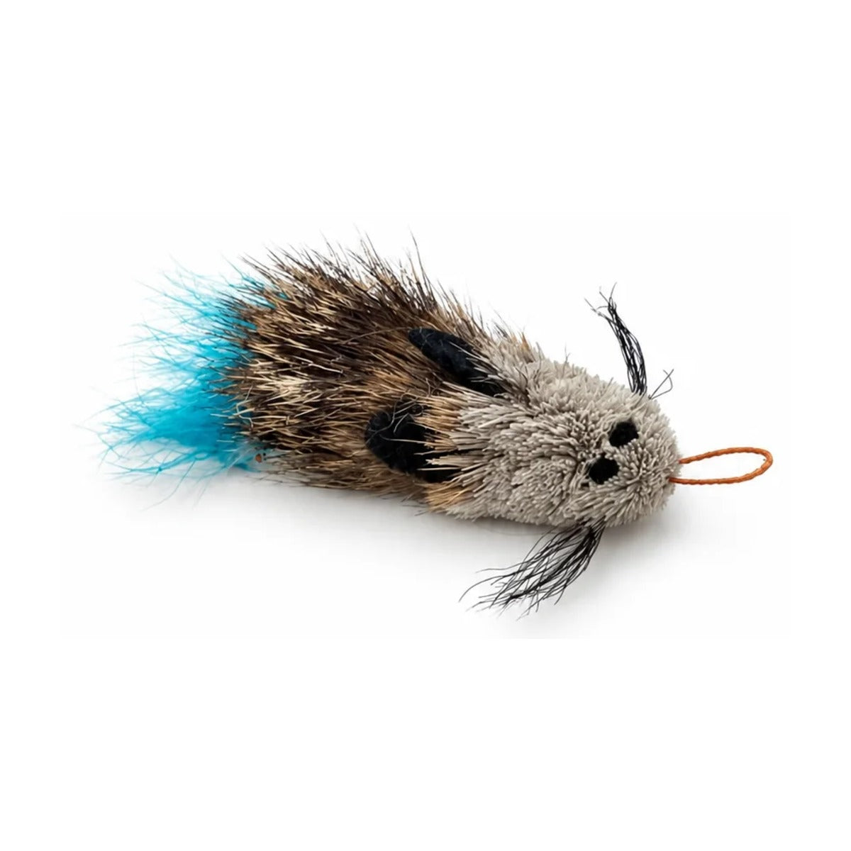 Real Fur Rat with a feather tail, 7cm